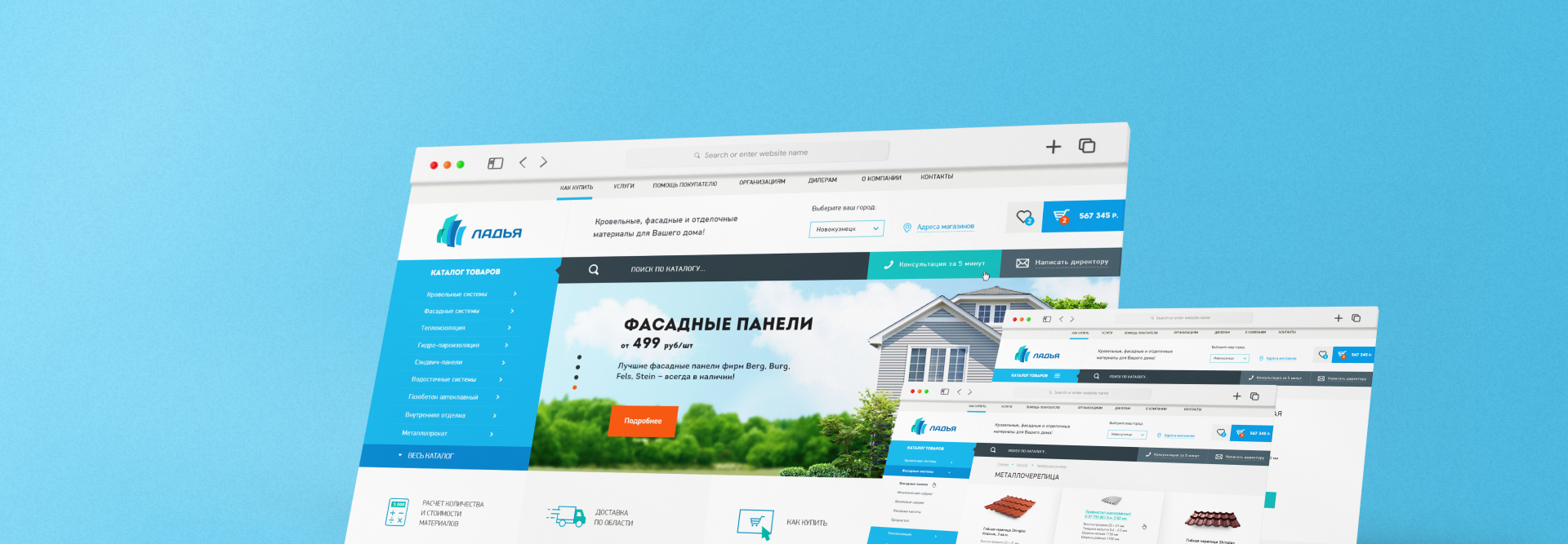 Разработка интернет-магазина Ладьи.
Кейс длиною в 7 лет.