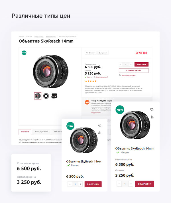 Различные типы цен