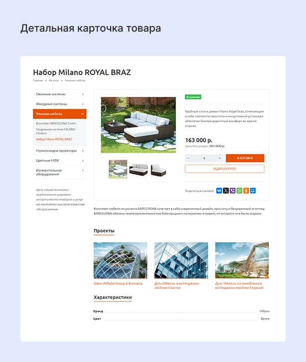 Детальная карточка